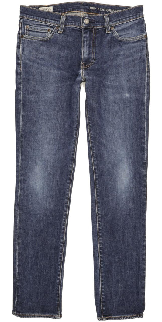 Levi's 511 Men Blue Straight Slim Stretch Jeans W30 L32