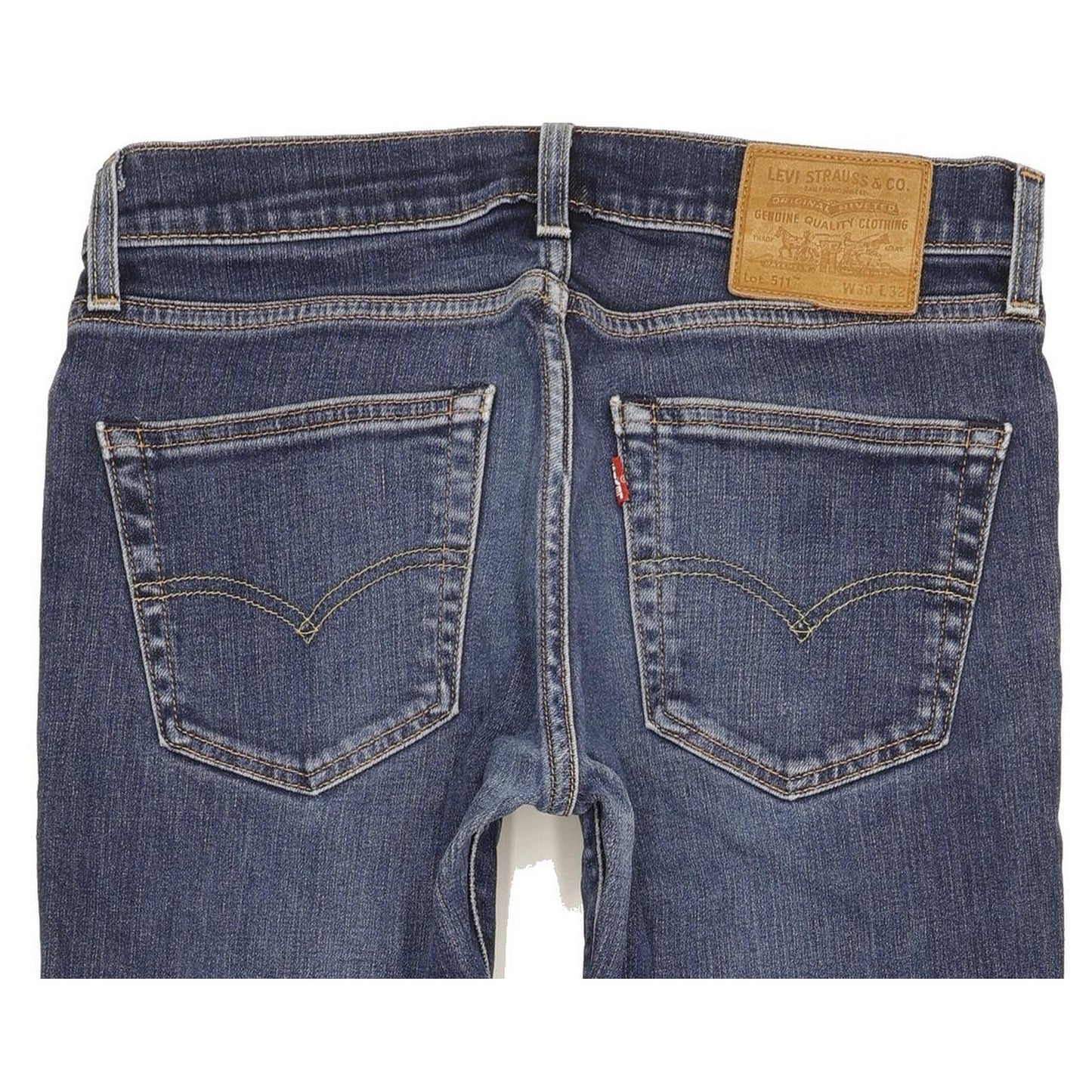 Levi's 511 Men Blue Straight Slim Stretch Jeans W30 L32