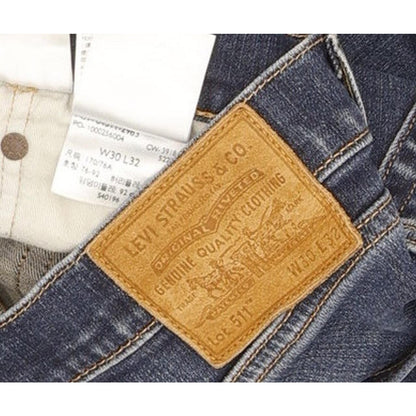 Levi's 511 Men Blue Straight Slim Stretch Jeans W30 L32