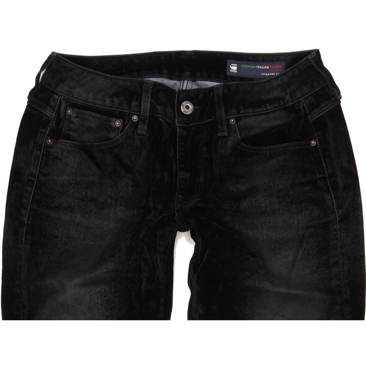 G-Star 3301 Mid Women Black Skinny Slim Stretch Jeans W30 L31