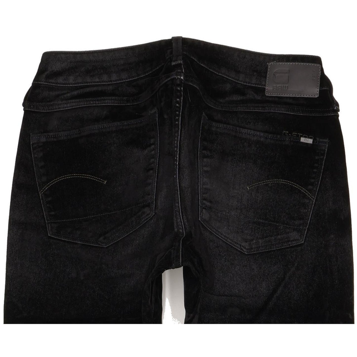 G-Star 3301 Mid Women Black Skinny Slim Stretch Jeans W30 L31
