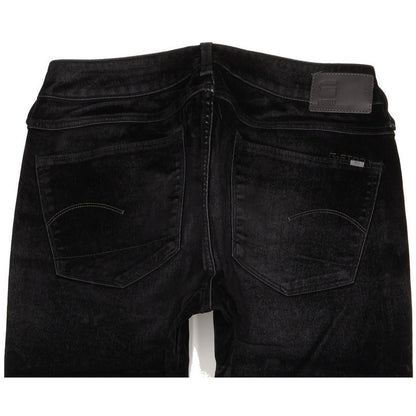 G-Star 3301 Mid Women Black Skinny Slim Stretch Jeans W30 L31