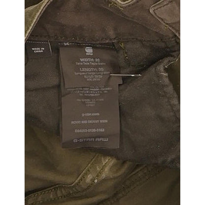 G-Star Rovic Mid Women Green Skinny Slim Stretch Jeans W26 L30