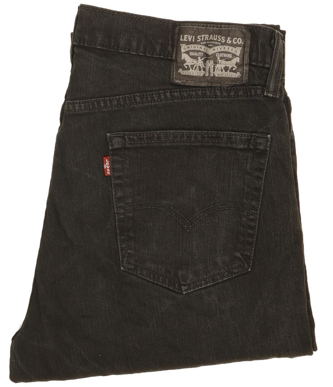 Levi's Men Black Straight Regular Jeans W34 L32