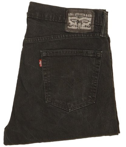 Levi's Men Black Straight Regular Jeans W34 L32