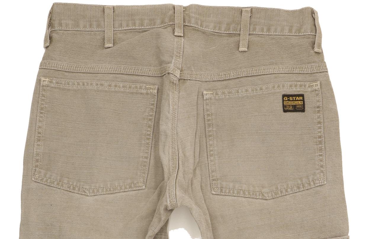 G-Star Worker Men Grey Straight Regular Jeans W30 L33