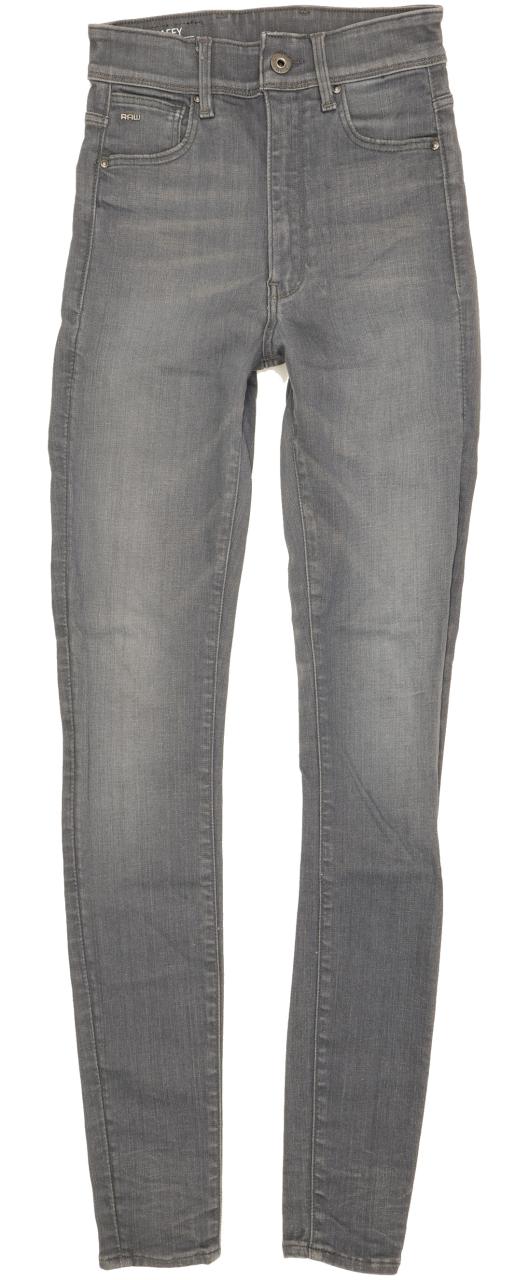 G-Star Kafet Ultra Grey Skinny Slim Stretch Jeans High Waisted W24 L31