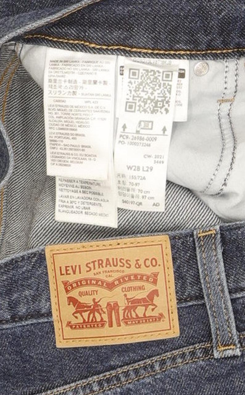 Levi's Blue Tapered Slim Mom Jeans High Waisted W28 L28