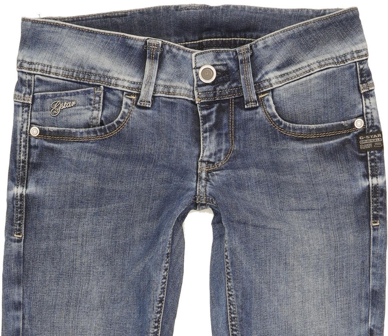 G-Star Lynn Women Blue Skinny Slim Stretch Jeans W26 L31