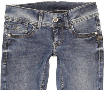 G-Star Lynn Women Blue Skinny Slim Stretch Jeans W26 L31