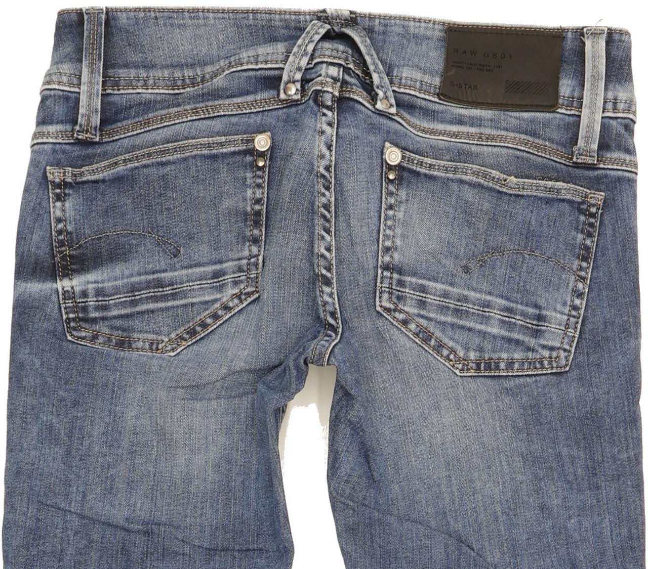 G-Star Lynn Women Blue Skinny Slim Stretch Jeans W26 L31