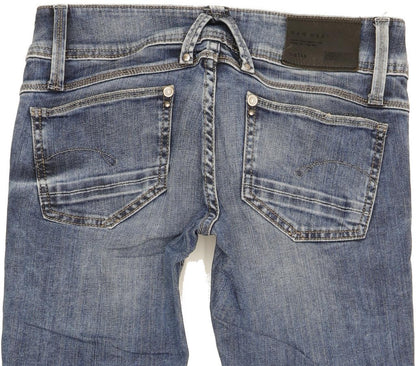 G-Star Lynn Women Blue Skinny Slim Stretch Jeans W26 L31