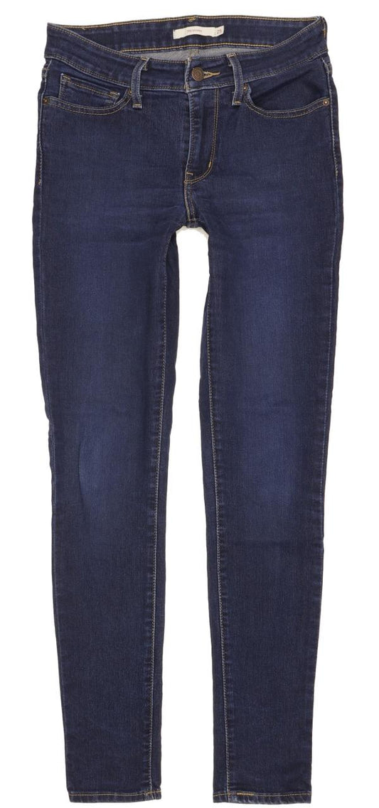 Levi's 711 Women Blue Skinny Slim Stretch Jeans W25 L29