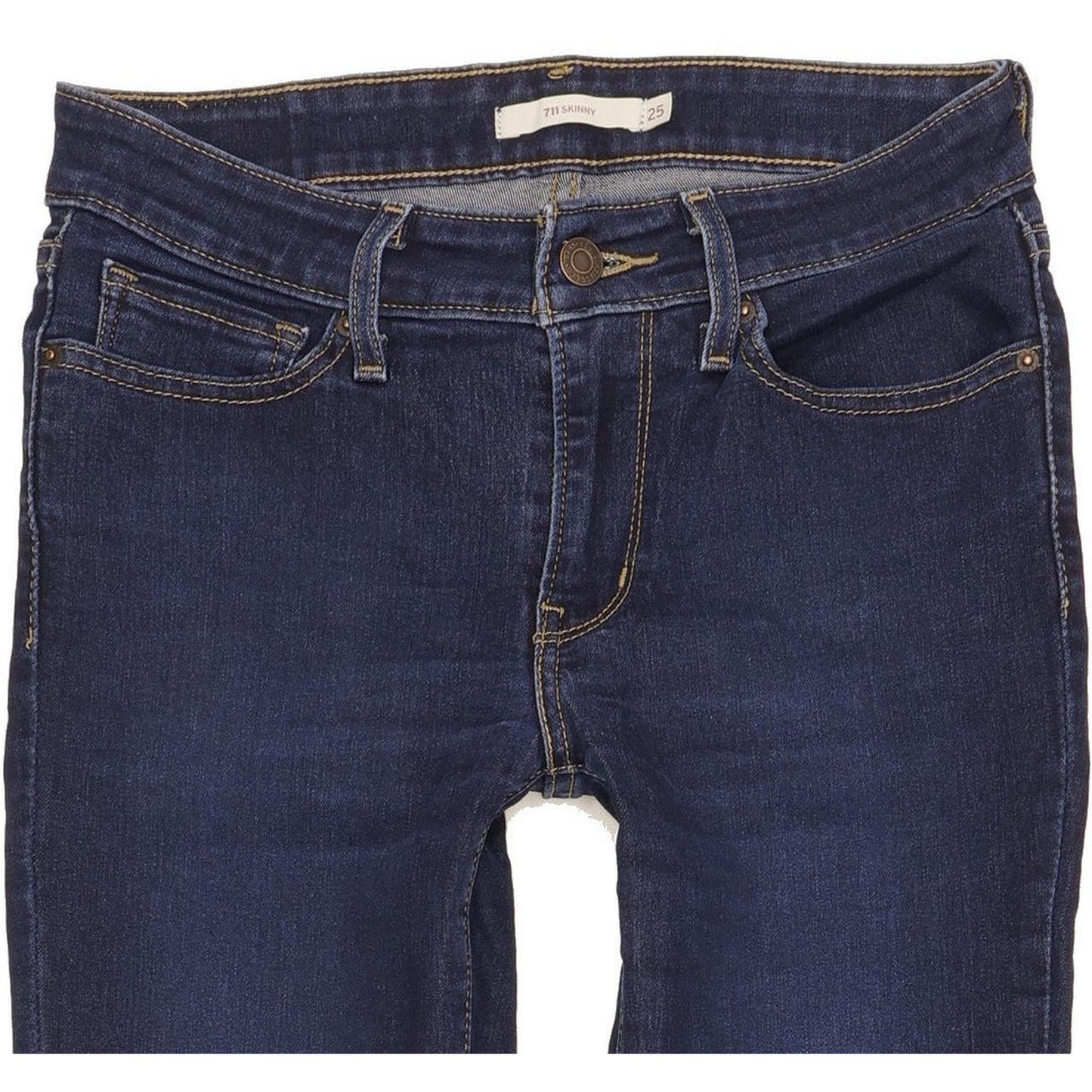 Levi's 711 Women Blue Skinny Slim Stretch Jeans W25 L29