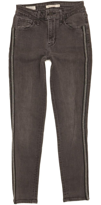 Levi's 721 Women Grey Skinny Slim Stretch Jeans W26 L30