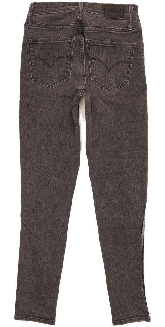 Levi's 721 Women Grey Skinny Slim Stretch Jeans W26 L30