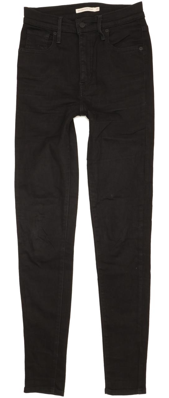 Levi's Mile Black Skinny Slim Stretch Jeans High Waisted W26 L32