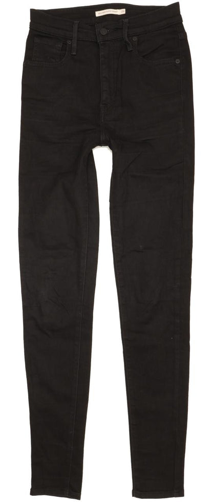 Levi's Mile Black Skinny Slim Stretch Jeans High Waisted W26 L32
