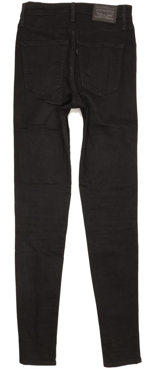 Levi's Mile Black Skinny Slim Stretch Jeans High Waisted W26 L32