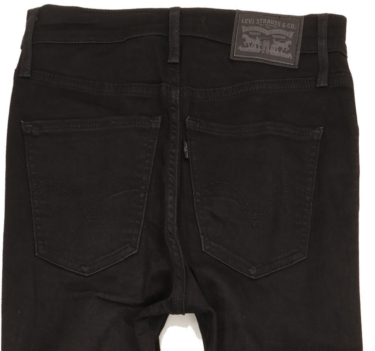 Levi's Mile Black Skinny Slim Stretch Jeans High Waisted W26 L32