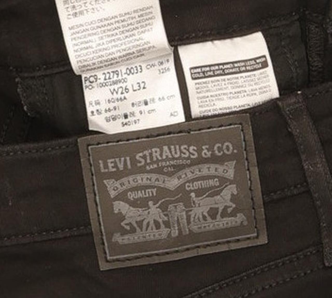 Levi's Mile Black Skinny Slim Stretch Jeans High Waisted W26 L32