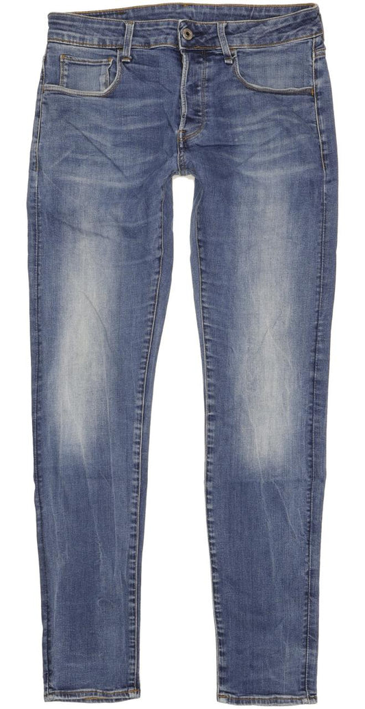 G-Star 3301 Deconstructed Men Blue Tapered Slim Stretch Jeans W32 L33