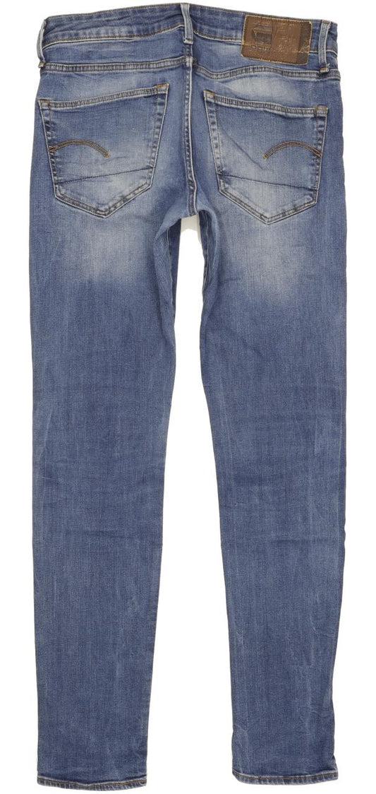 G-Star 3301 Deconstructed Men Blue Tapered Slim Stretch Jeans W32 L33