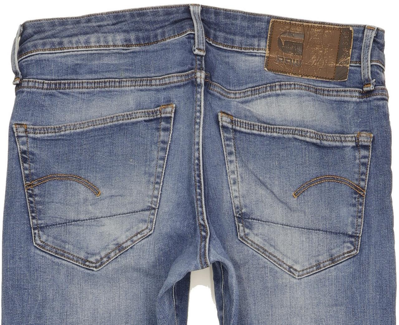 G-Star 3301 Deconstructed Men Blue Tapered Slim Stretch Jeans W32 L33