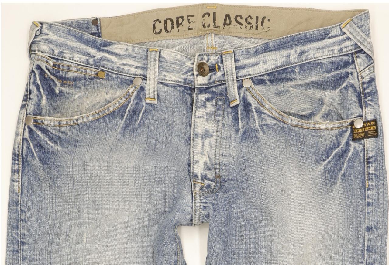 G-Star Core Men Blue Straight Classic Jeans W36 L33