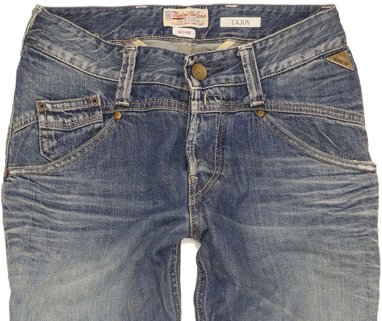 Replay Cajun Women Blue Straight Regular Jeans W26 L32