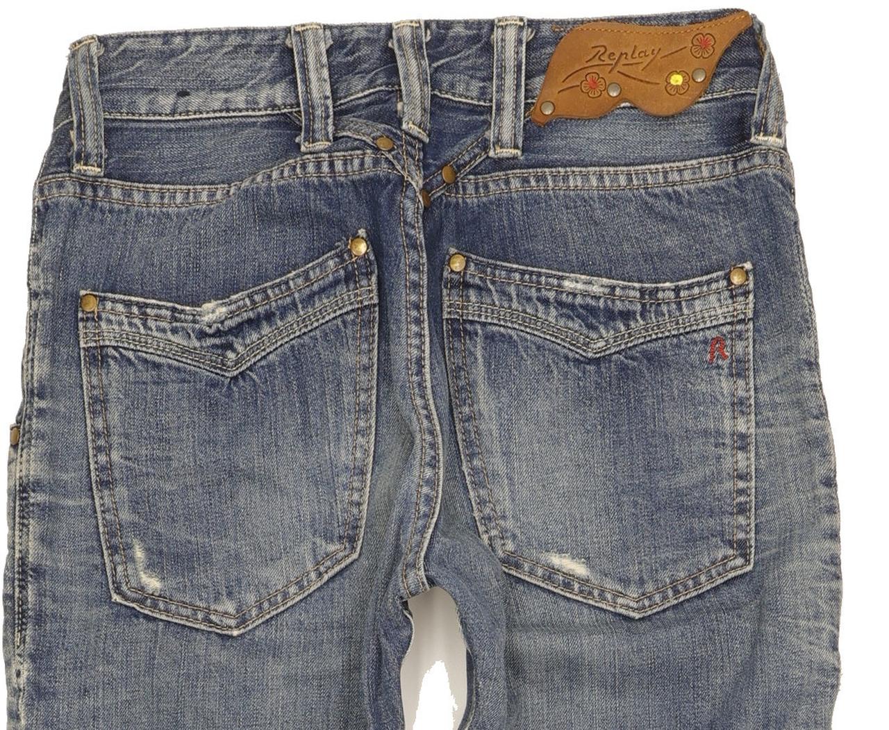 Replay Cajun Women Blue Straight Regular Jeans W26 L32