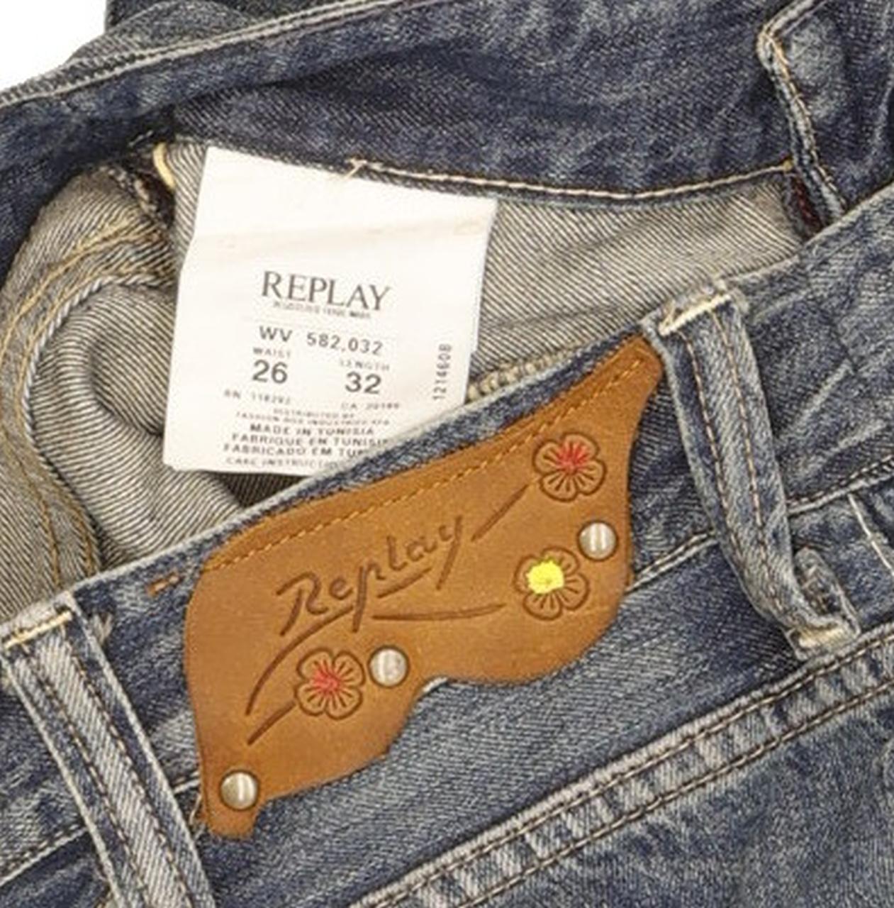 Replay Cajun Women Blue Straight Regular Jeans W26 L32
