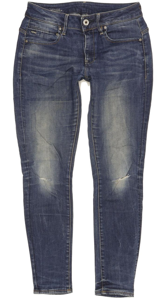 G-Star Midge Zip Women Beige Skinny Slim Stretch Jeans W28 L28