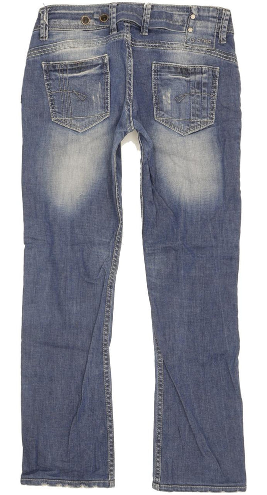 G-Star Women Blue Straight Slim Jeans W30 L28