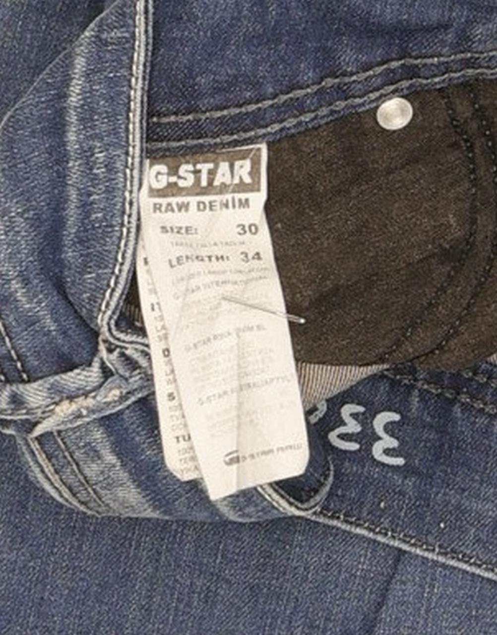 G-Star Women Blue Straight Slim Jeans W30 L28