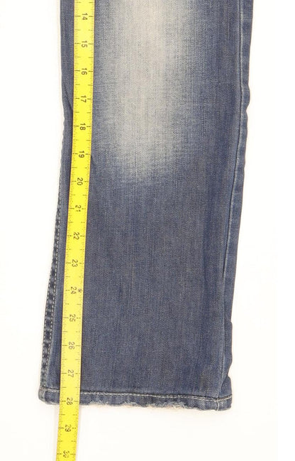 G-Star Women Blue Straight Slim Jeans W30 L28