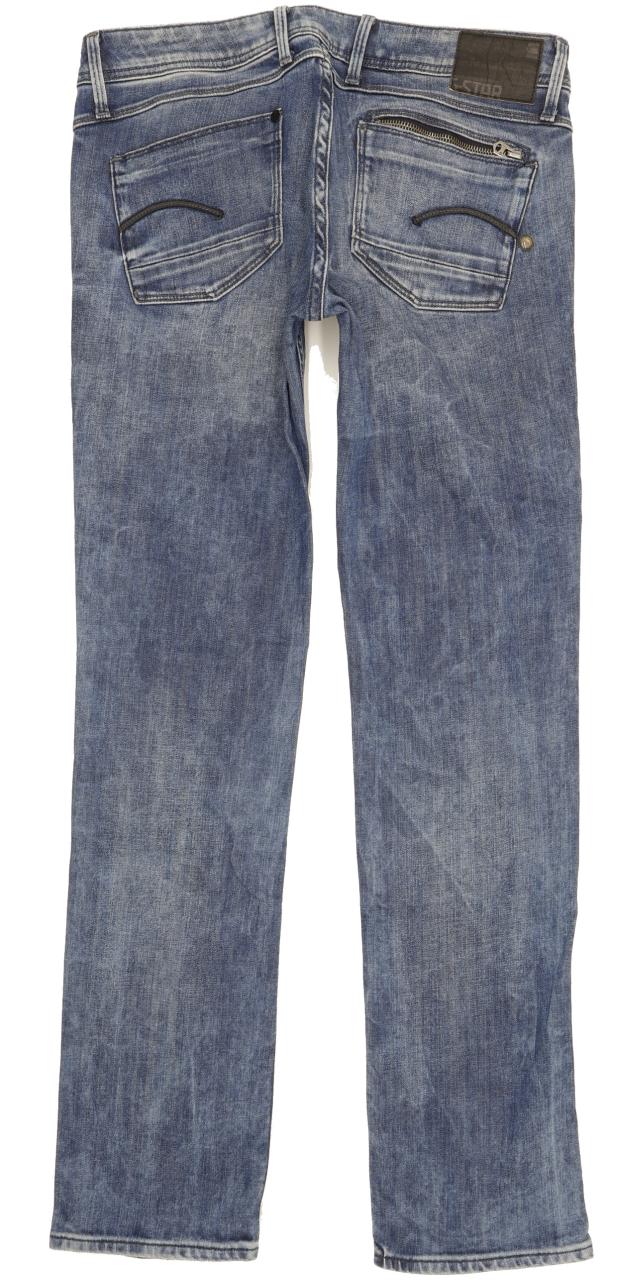 G-Star Attacc Women Blue Straight Slim Stretch Jeans W30 L31