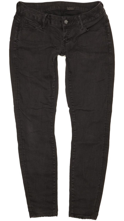 G-Star 3301 Deconst Women Black Skinny Slim Stretch Jeans W29 L29