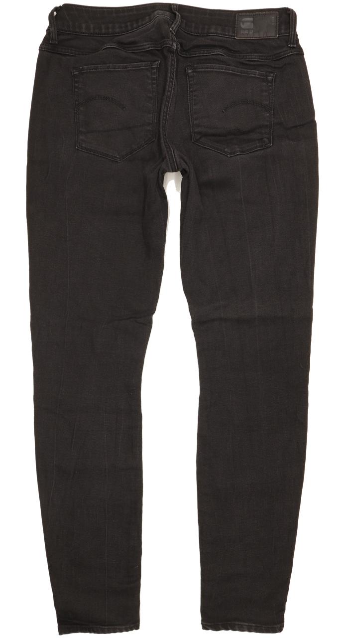 G-Star 3301 Deconst Women Black Skinny Slim Stretch Jeans W29 L29