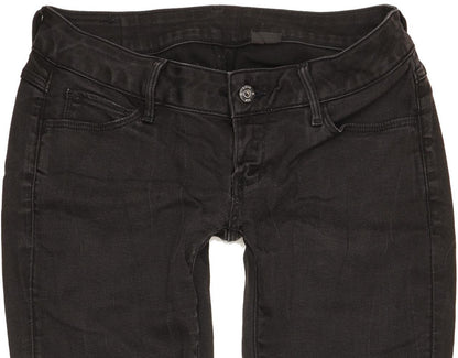 G-Star 3301 Deconst Women Black Skinny Slim Stretch Jeans W29 L29