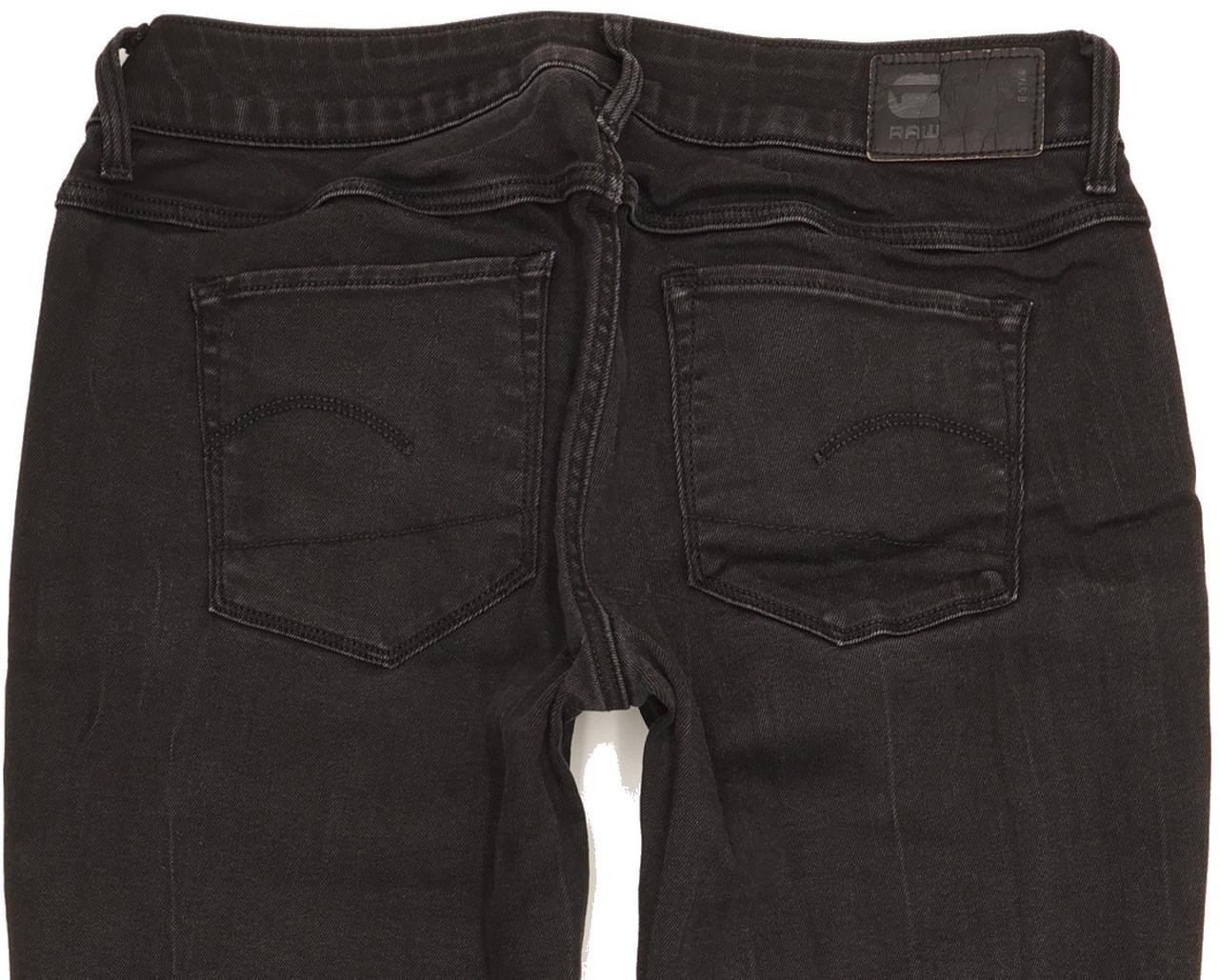G-Star 3301 Deconst Women Black Skinny Slim Stretch Jeans W29 L29