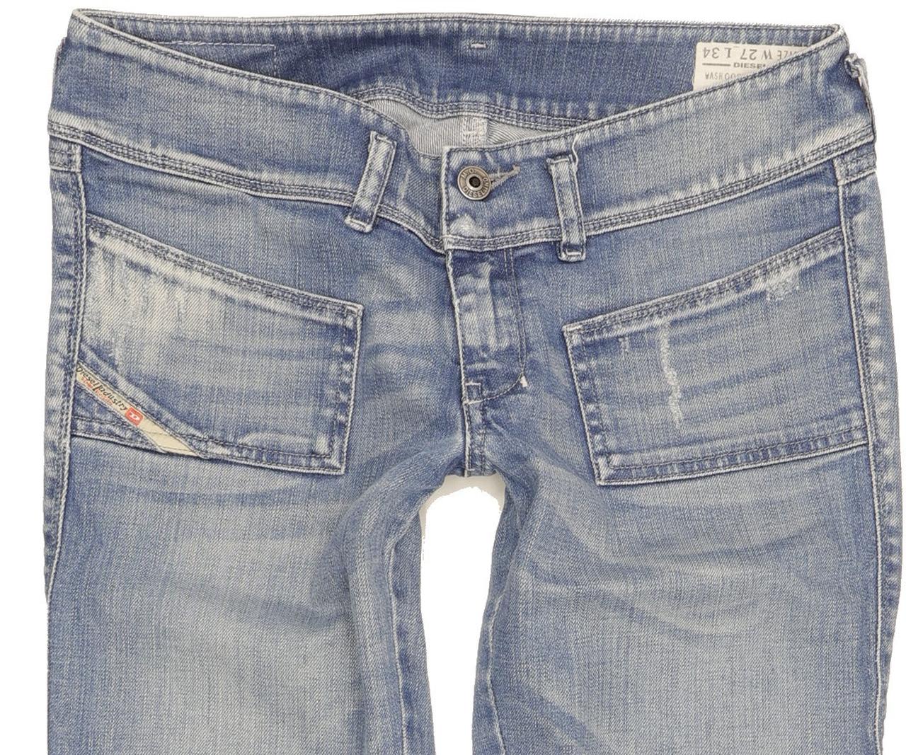 Diesel Hushy Ankle Women Blue Tapered Slim Stretch Jeans W27 L34