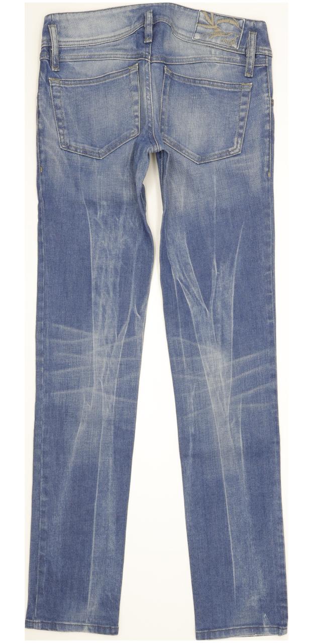 Diesel Matic 008C2 Women Blue Straight Slim Stretch Jeans W26 L32