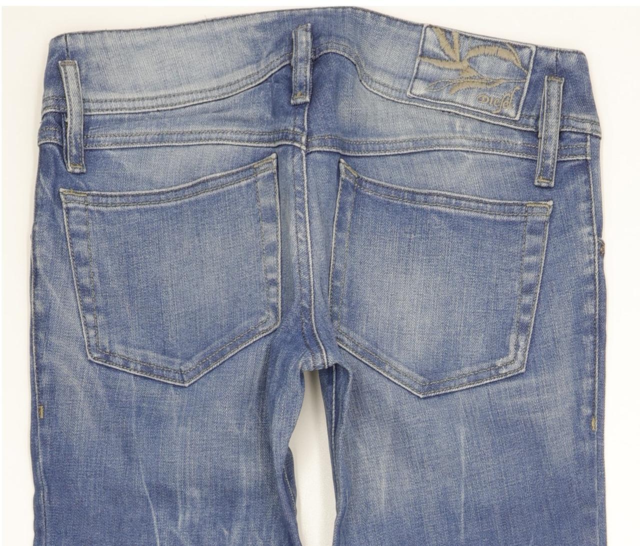 Diesel Matic 008C2 Women Blue Straight Slim Stretch Jeans W26 L32