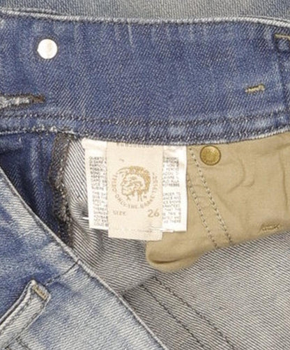 Diesel Matic 008C2 Women Blue Straight Slim Stretch Jeans W26 L32