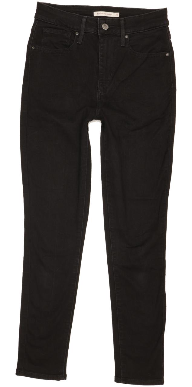 Levi's 721 Women Black Skinny Slim Stretch Jeans W28 L28