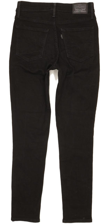 Levi's 721 Women Black Skinny Slim Stretch Jeans W28 L28