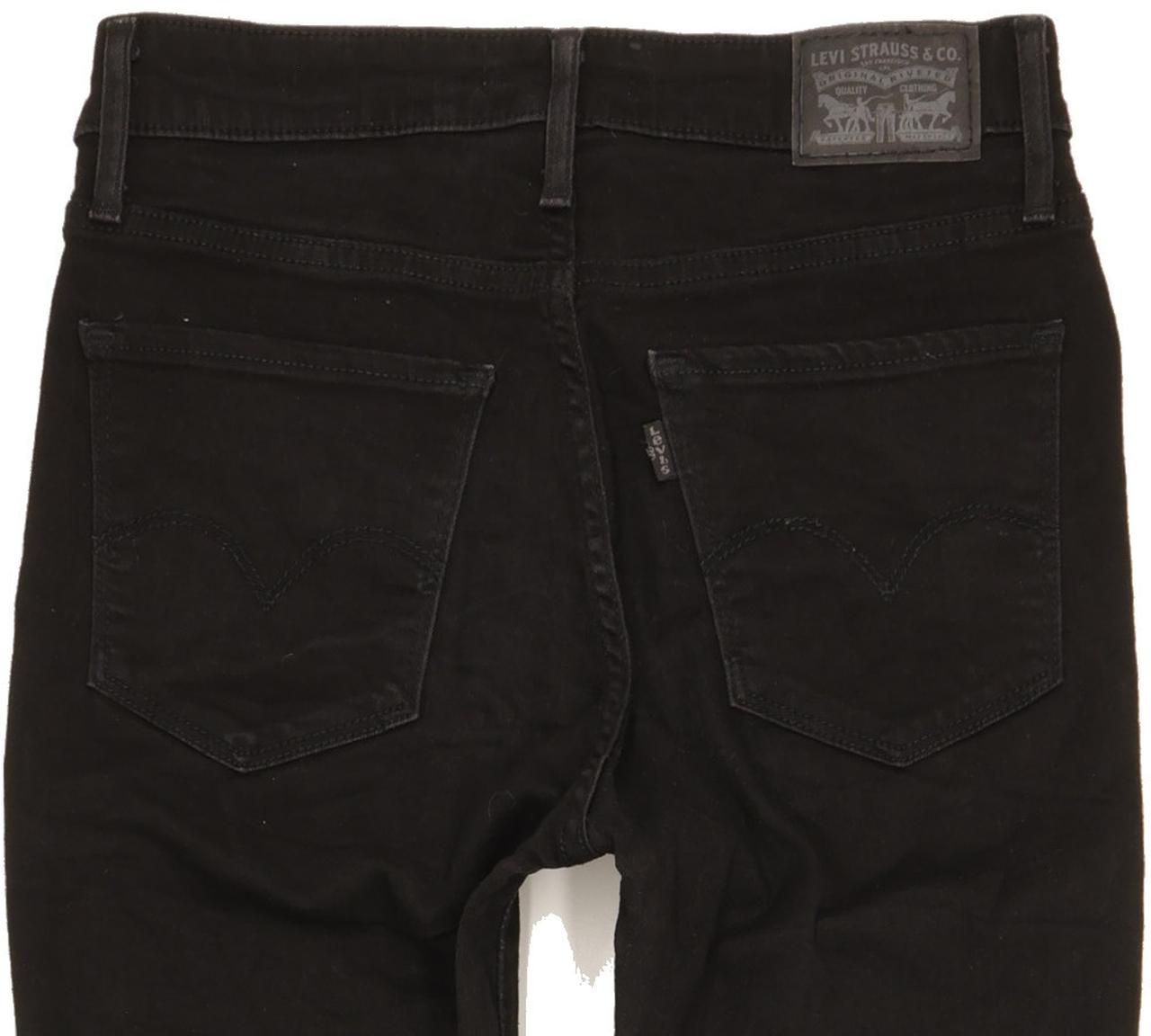 Levi's 721 Women Black Skinny Slim Stretch Jeans W28 L28