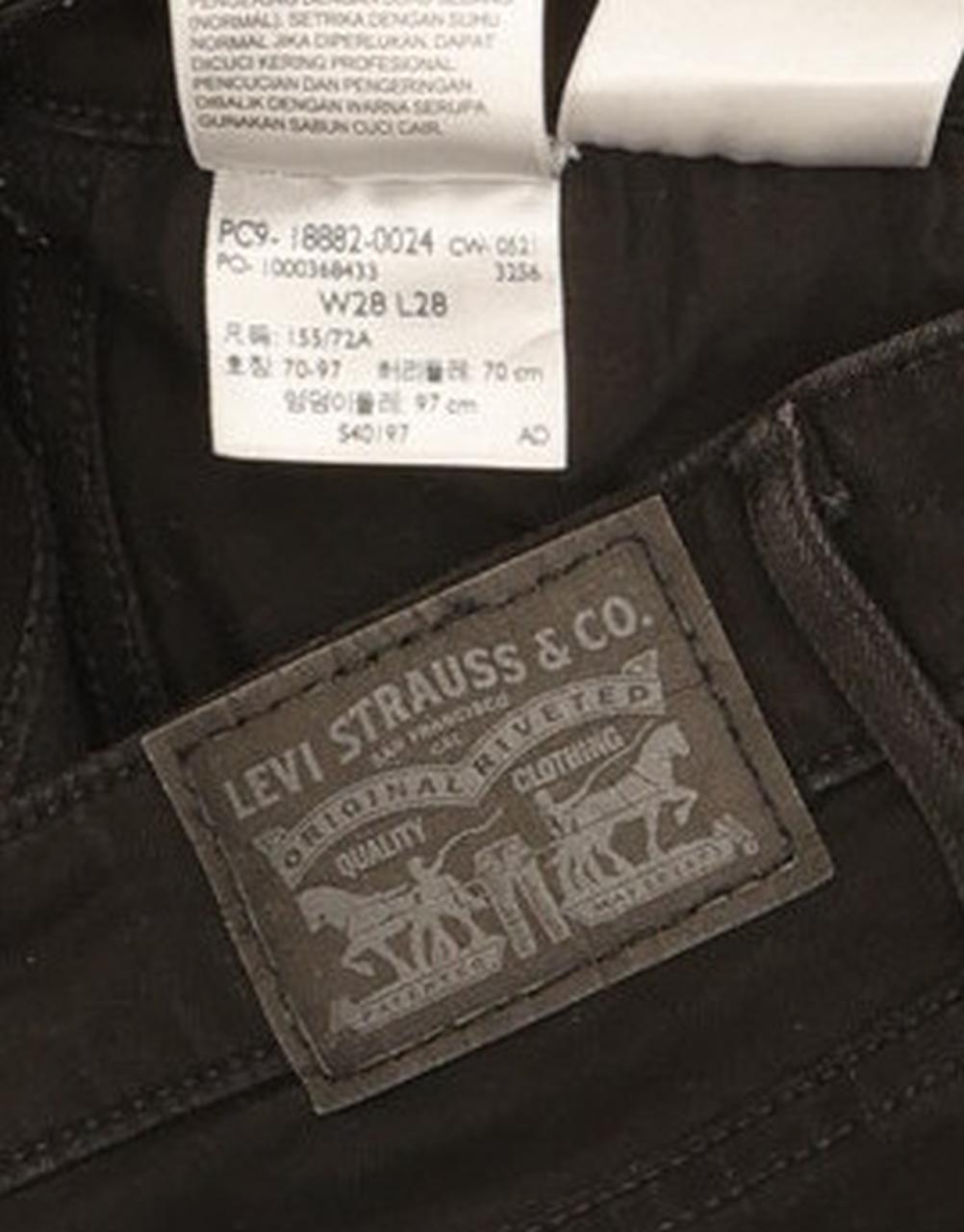 Levi's 721 Women Black Skinny Slim Stretch Jeans W28 L28