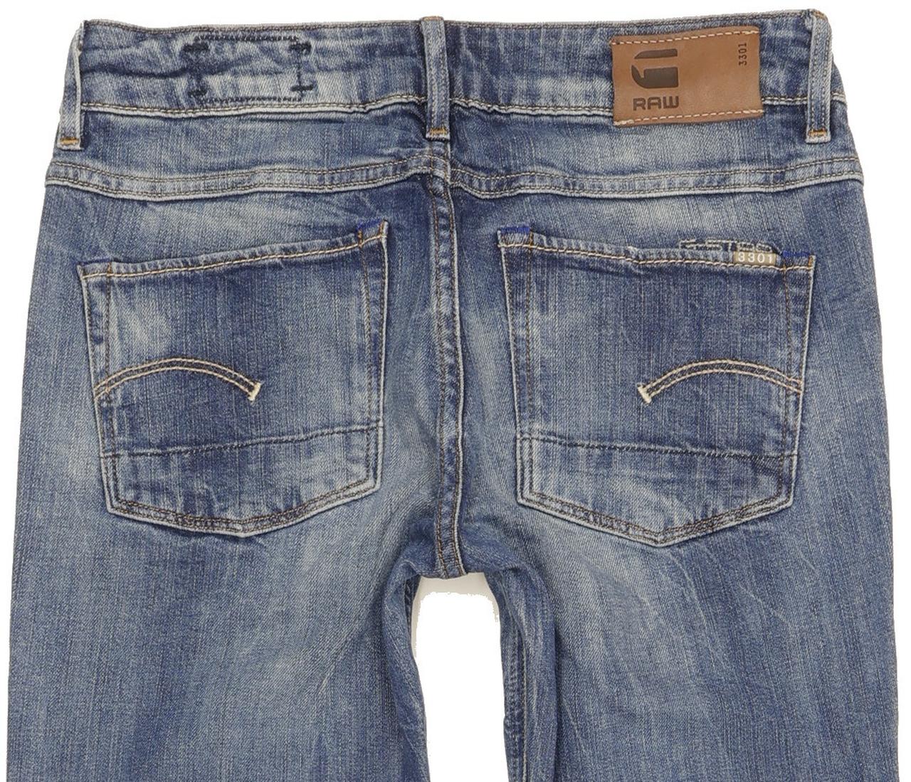 G-Star 3301 Women Blue Skinny Slim Stretch Jeans W26 L30